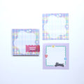 forme X KIMALLE Square Memo Pad Purple Check