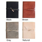Leather Covered Handmade Paper Notebook