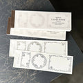 OEDA LETTERPRESS - 3 Label Book Memo Pad- Floral Frame