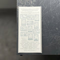 【OEDA LETTERPRESS】Stamp Sticker Sheet- Ash Blue