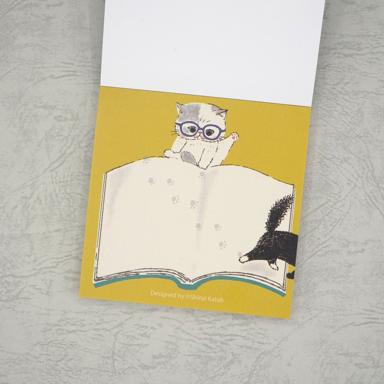 [Kinose Printing] Block Memo Pad – My Dear Cats (Reading)
