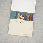 [Kinose Printing] Block Memo Pad – My Dear Cats (Reading)