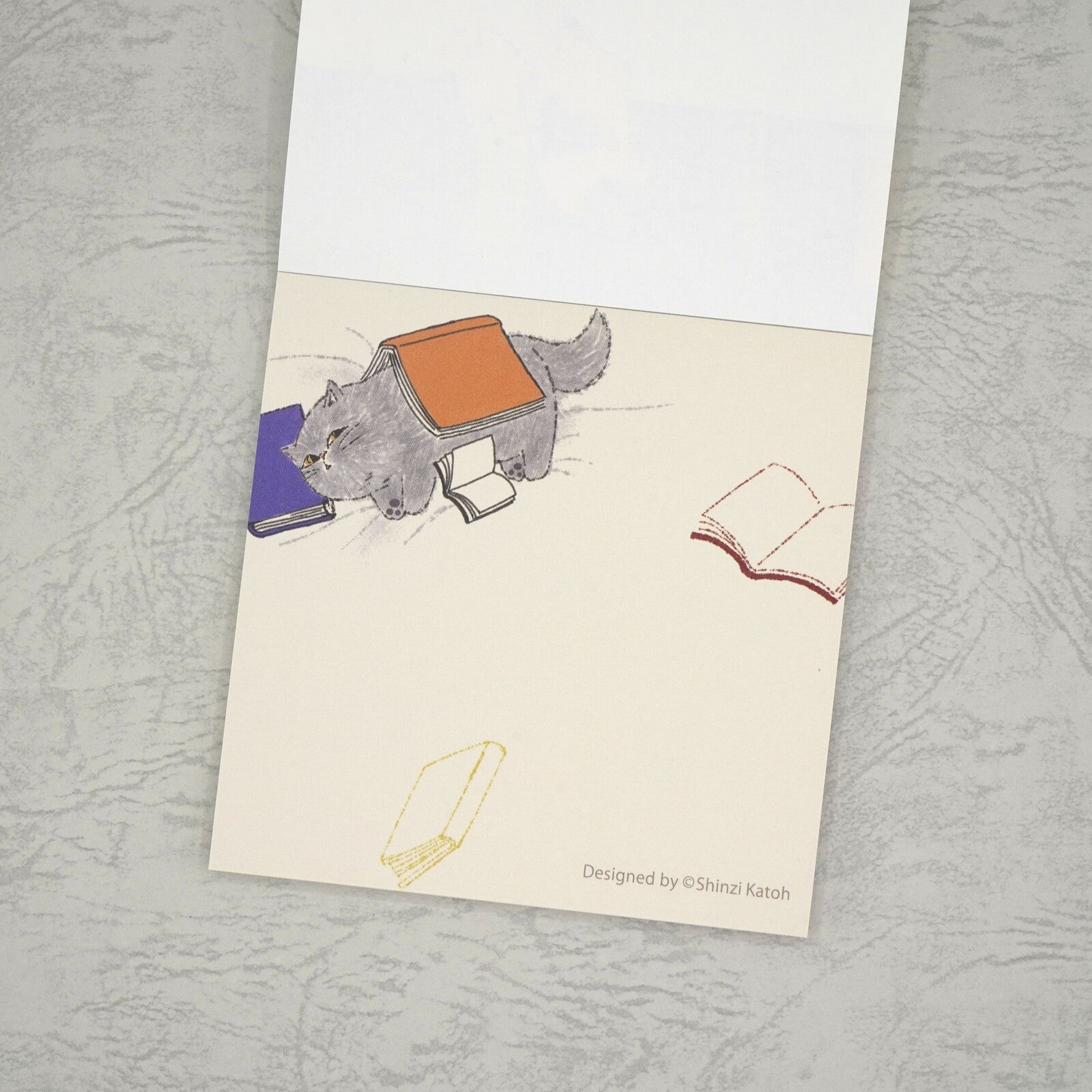 [Kinose Printing] Block Memo Pad – My Dear Cats (Reading)