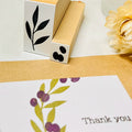 【Stamp House Morita Inbou】Wood Rubber Stamp- Olive