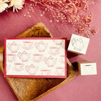 【Stamp House Morita Inbou】Wood Rubber Stamp- Tea