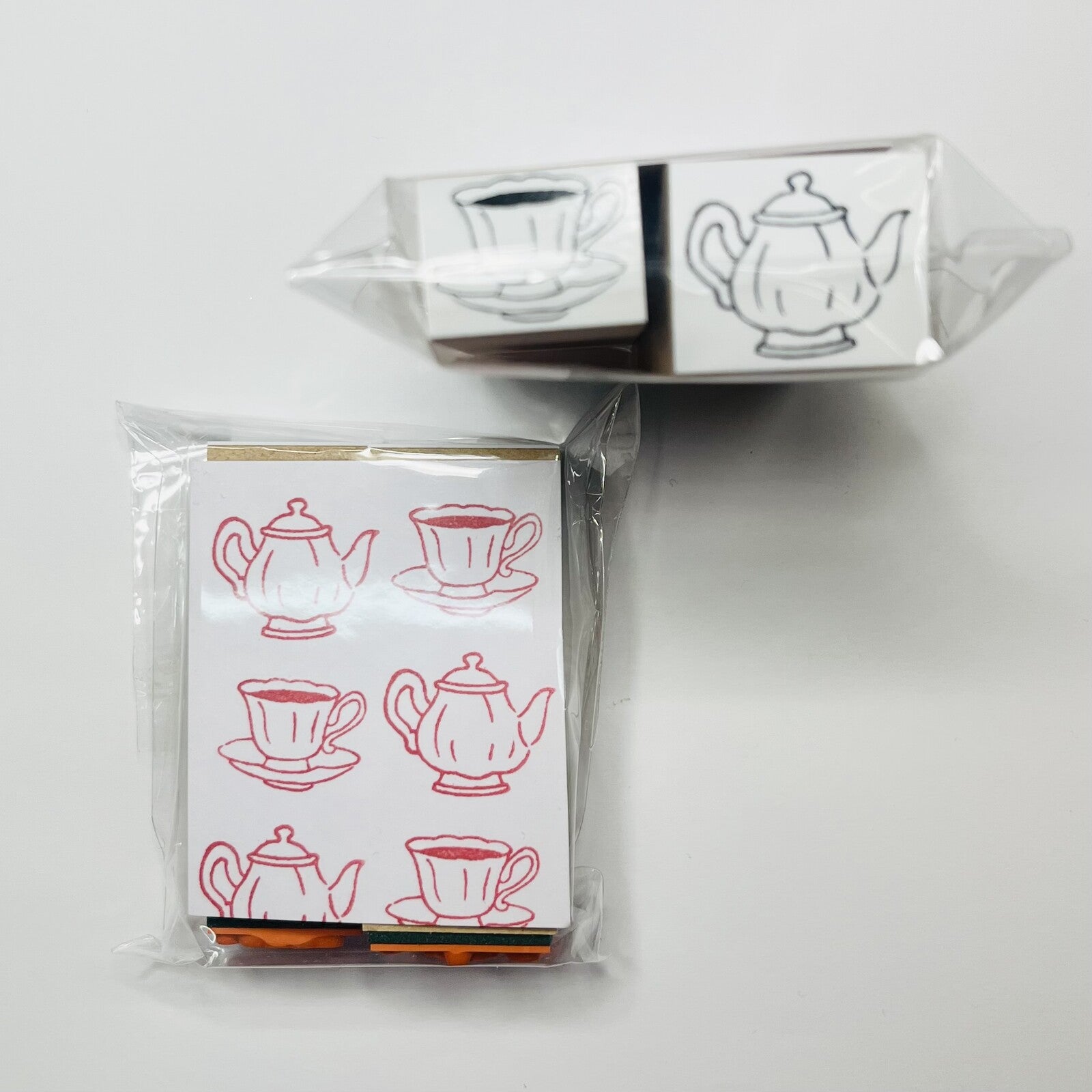 【Stamp House Morita Inbou】Wood Rubber Stamp- Tea
