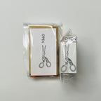 【Stamp House Morita Inbou】Wood Rubber Stamp- Scissors & Open