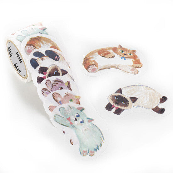 [Bande] Masking Roll Stickers- Running Cat