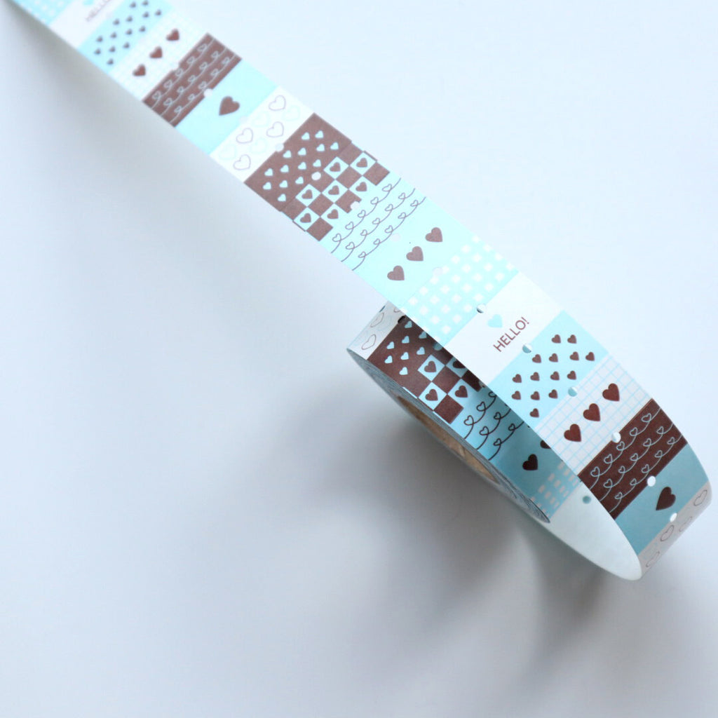 【forme】Label Sticker- Heart Assoutment- Blue