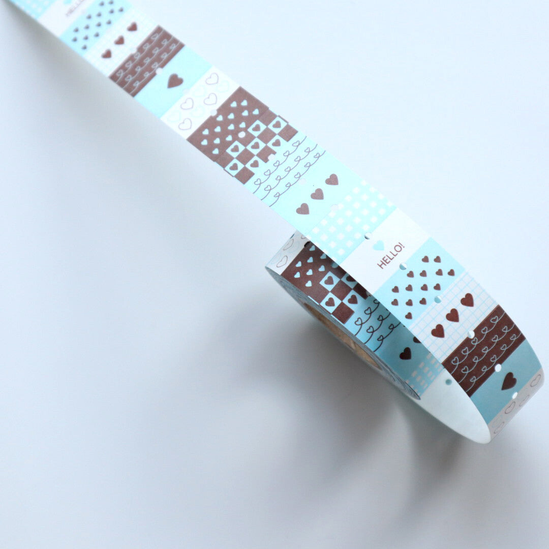 【forme】Label Sticker- Heart Assoutment- Blue