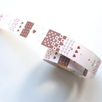 【forme】Label Sticker- Heart Assoutment- Pink