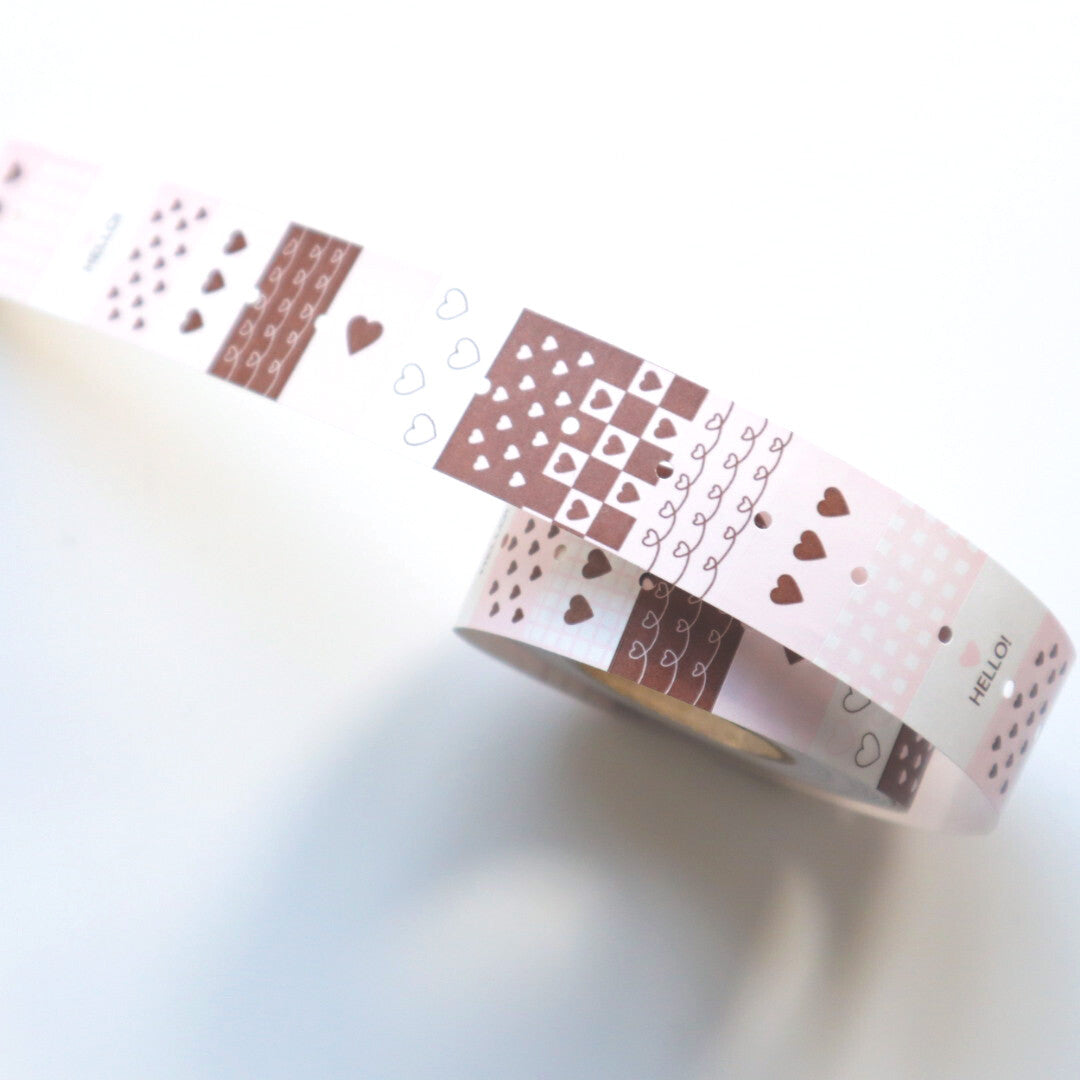 【forme】Label Sticker- Heart Assoutment- Pink