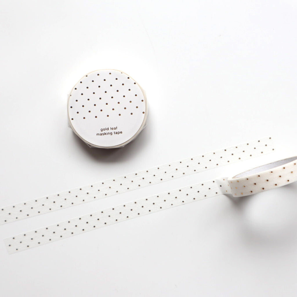 【forme】Gold Foiled Slim Washi Tape- Dot