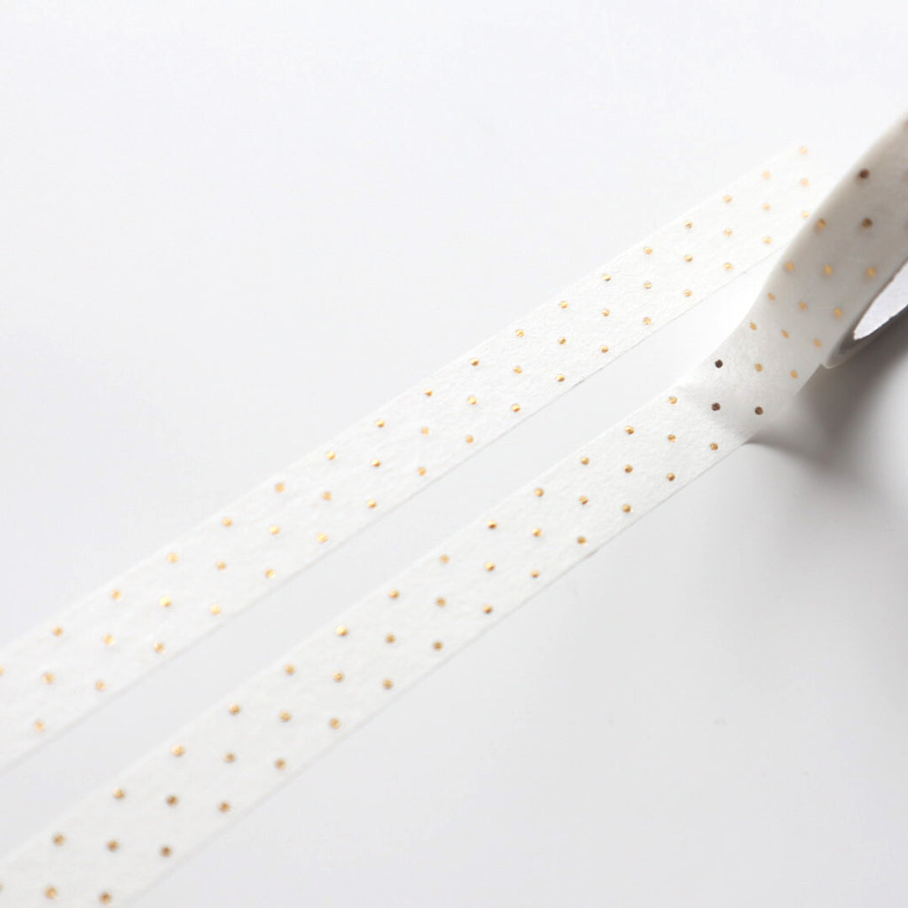 【forme】Gold Foiled Slim Washi Tape- Dot