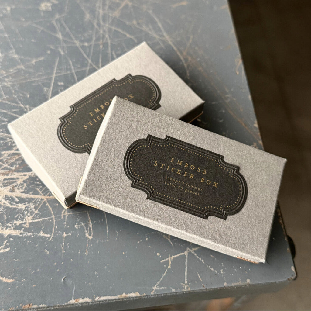 【OEDA LETTERPRESS】Emboss Sticker Box