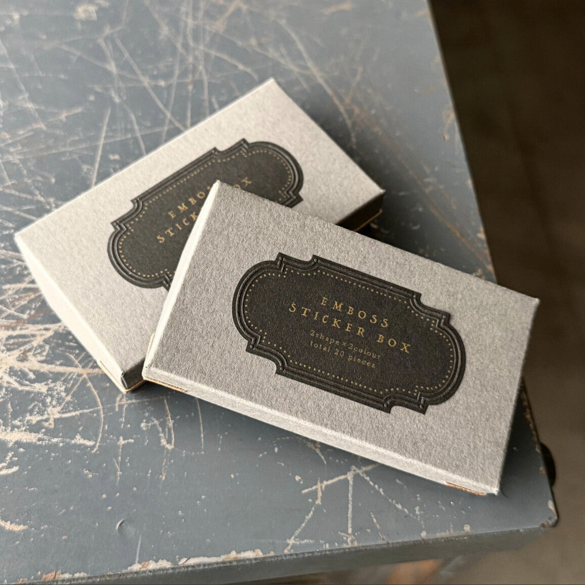 【OEDA LETTERPRESS】Emboss Sticker Box