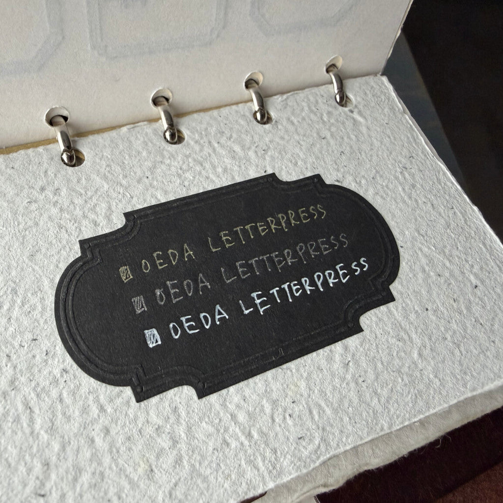 【OEDA LETTERPRESS】Emboss Sticker Box