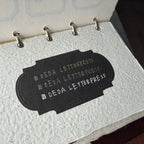 【OEDA LETTERPRESS】Emboss Sticker Box