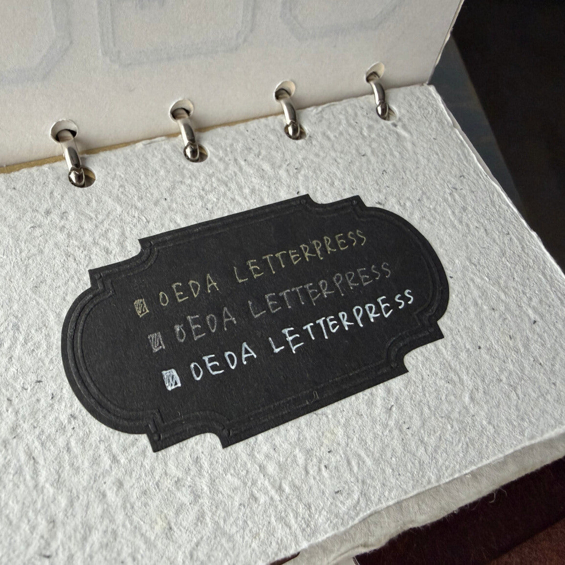 【OEDA LETTERPRESS】Emboss Sticker Box