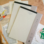 【Kohunkan Kappansho】 Letterpress Retro Pattern Series- Letter Pad-Gold