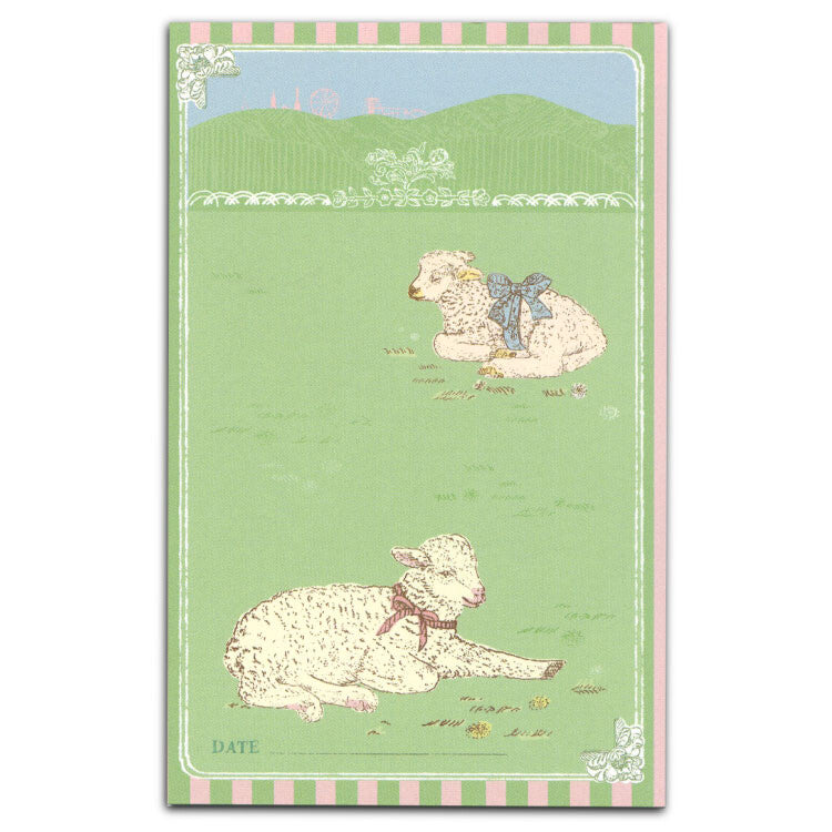 Aya Inoue- Memo Pad/ Pocket Size Loose Leaf Refills- Sheep