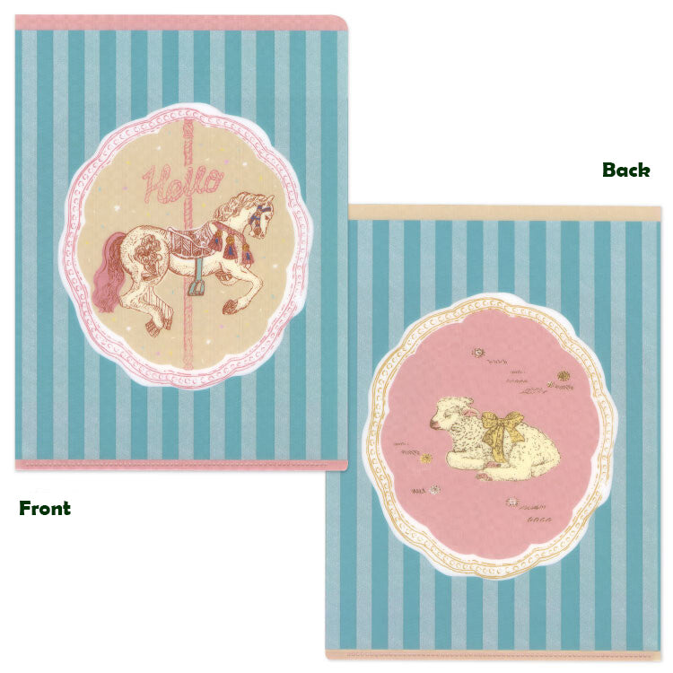 Aya Inoue- A5 Clear File Folder- Rocking Horse