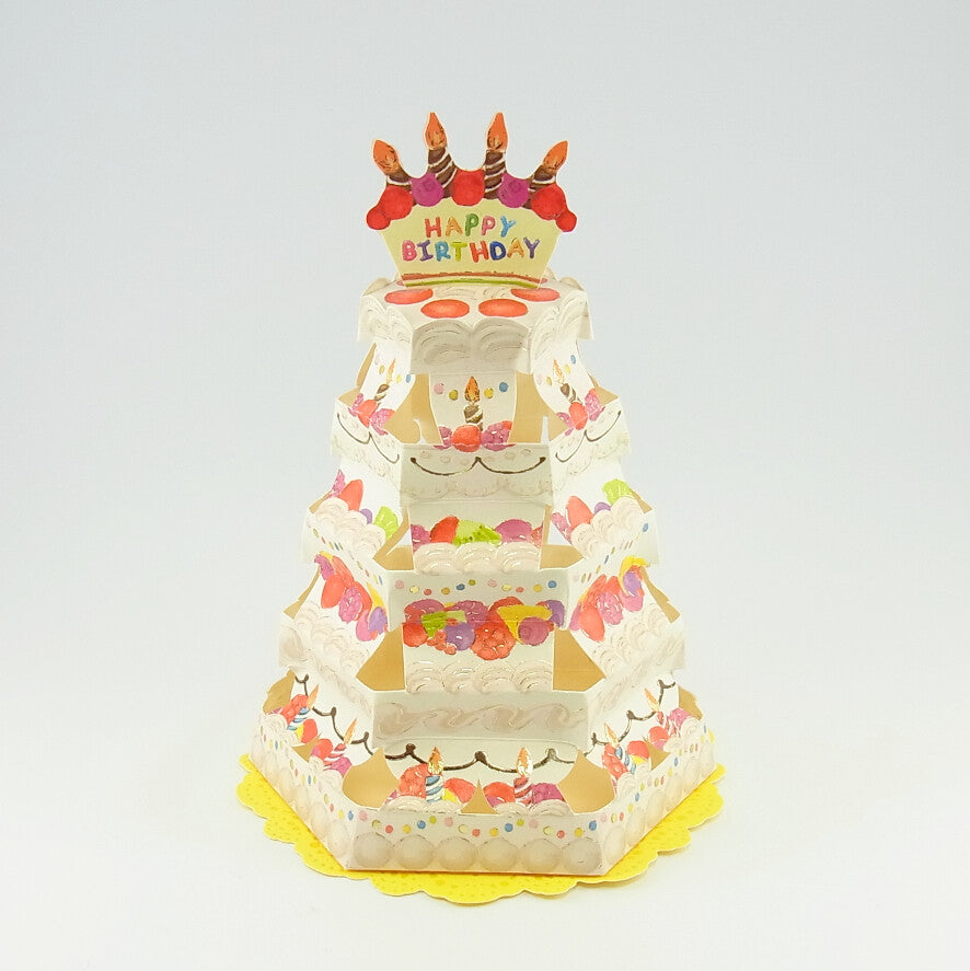 Cake Tower Birthday Pop-up Card