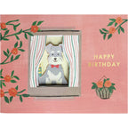 Birthday Card- Window (Dog Party)