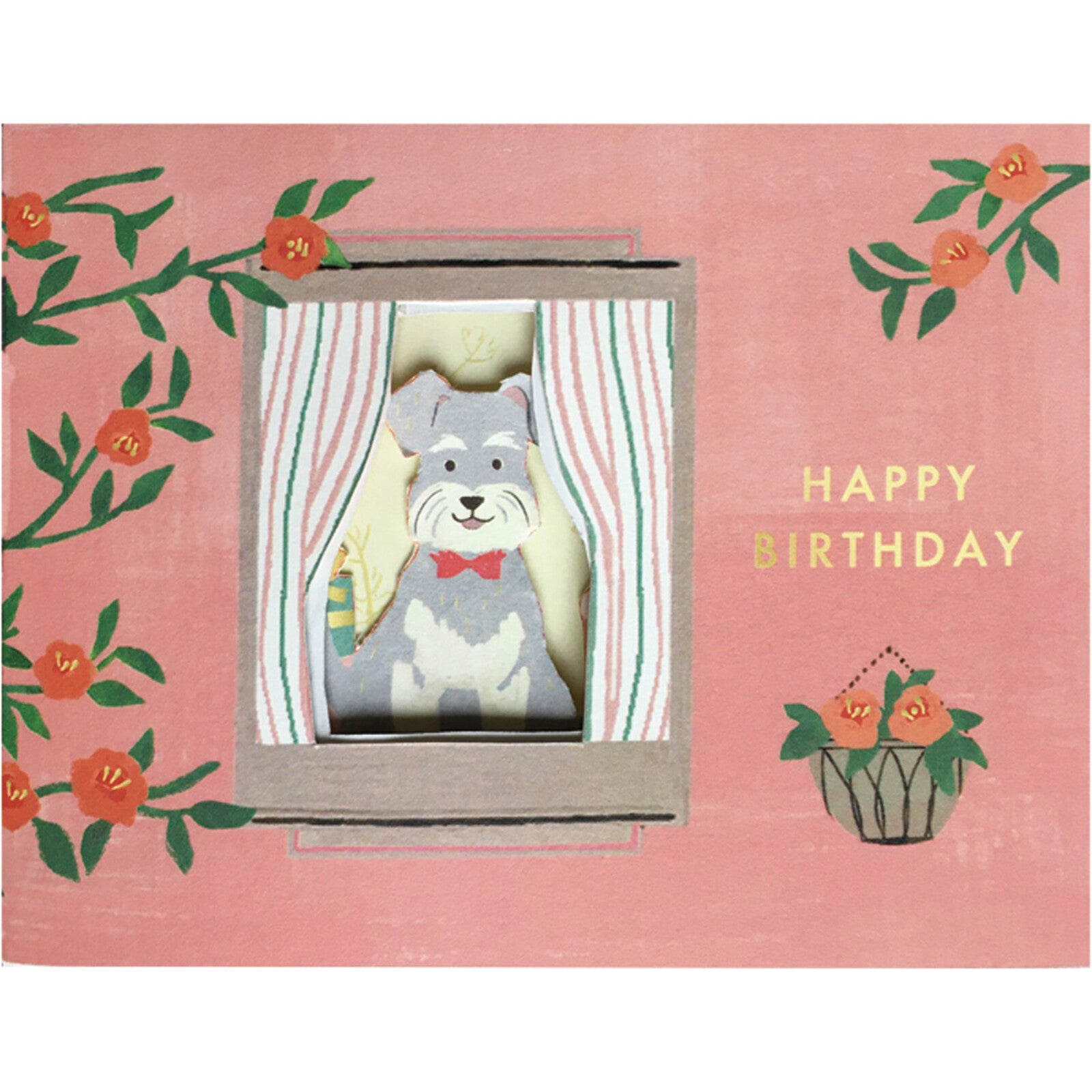 Birthday Card- Window (Dog Party)