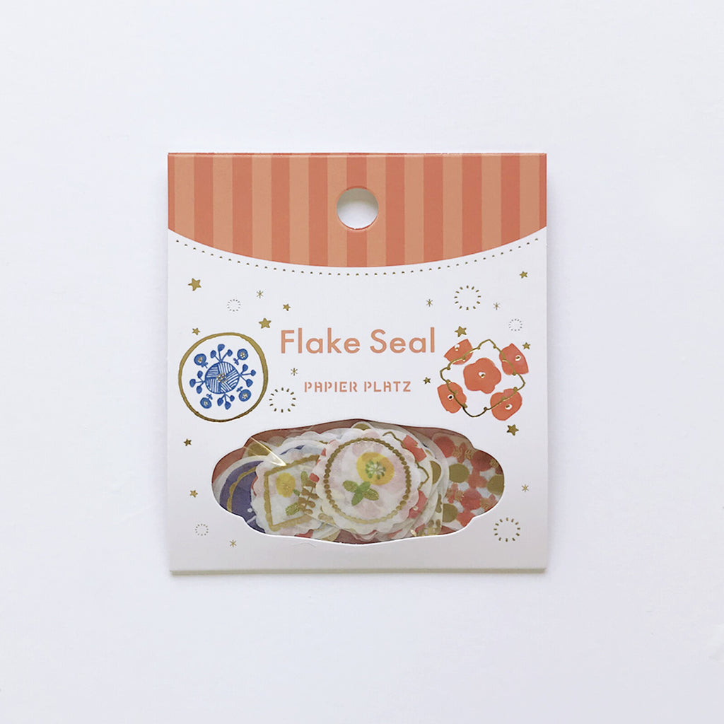 Planner Flake Sticker- Flake Flower Seal-Nordic