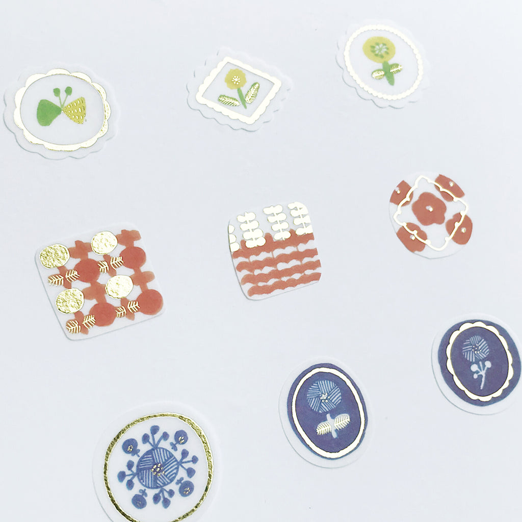 Planner Flake Sticker- Flake Flower Seal-Nordic