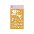 MU Gold Foil Print-on Transfer Sticker- Hidden Gold Postmark (G06)
