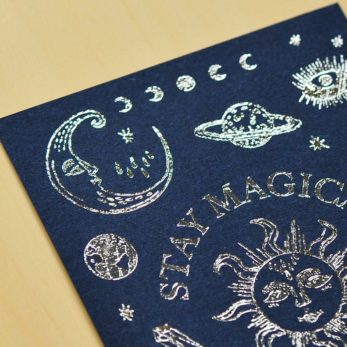 MU Silver Foil Print-on Transfer Sticker - Silver Night Astrology (S01)