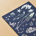 MU Silver Foil Print-on Transfer Sticker - The Silent Silver Sea (S04)