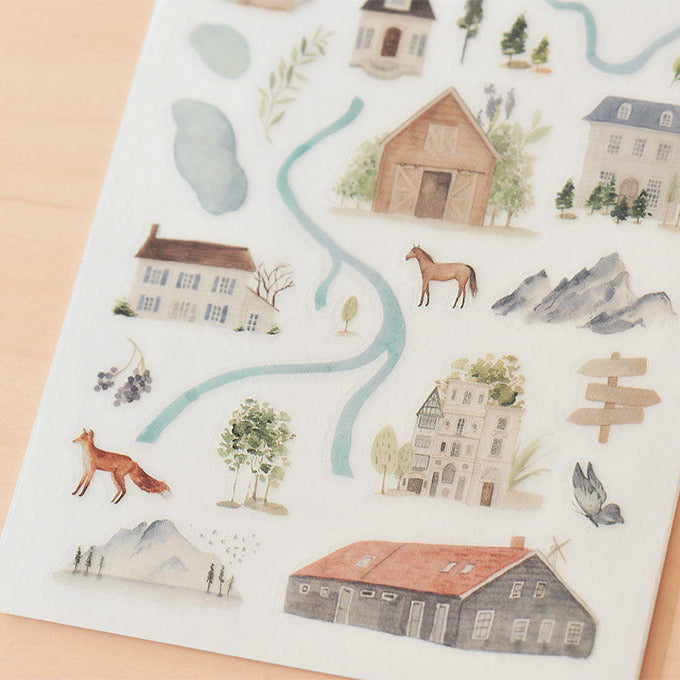 MU Print-on Transfer Sticker- Travel Map(Pro / 067)