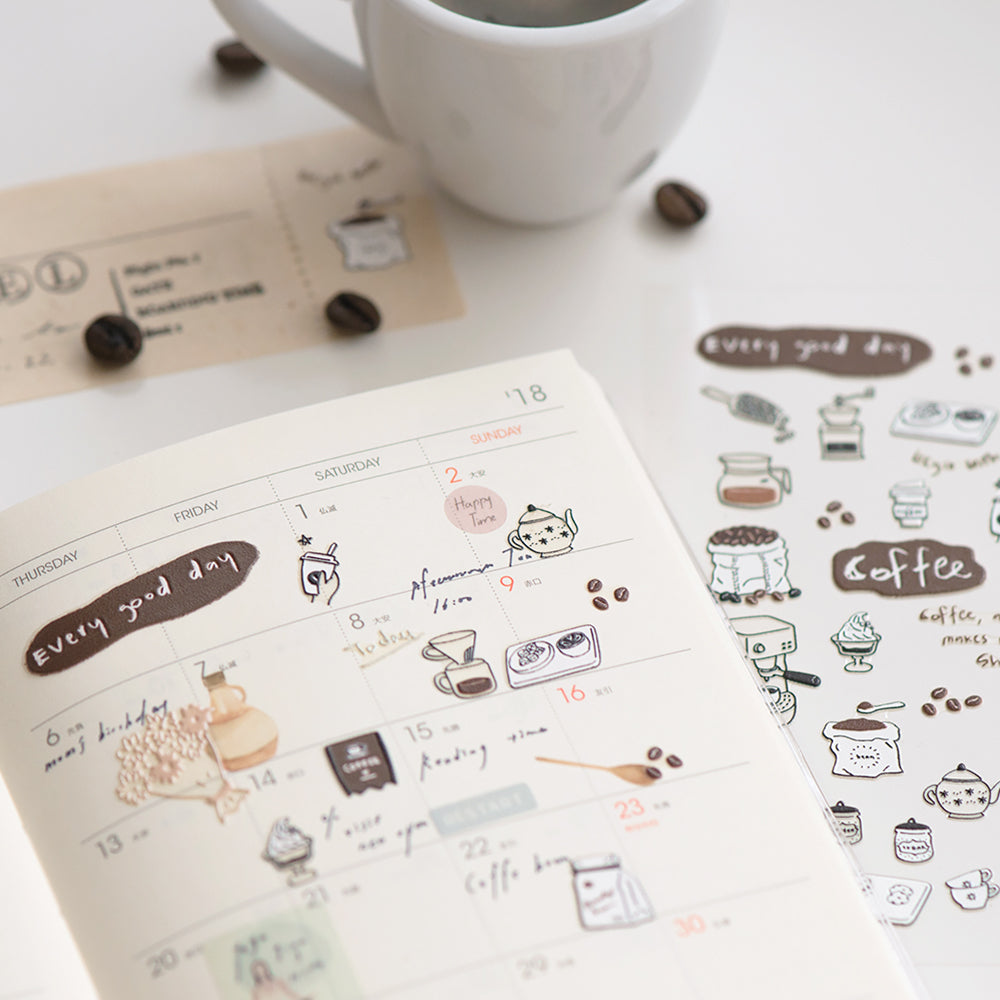 MU 3D Pop-Up Sticker - Coffee