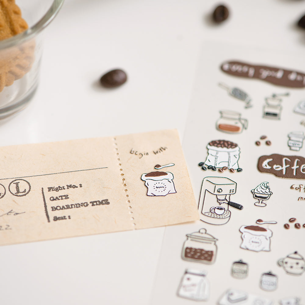 MU 3D Pop-Up Sticker - Coffee