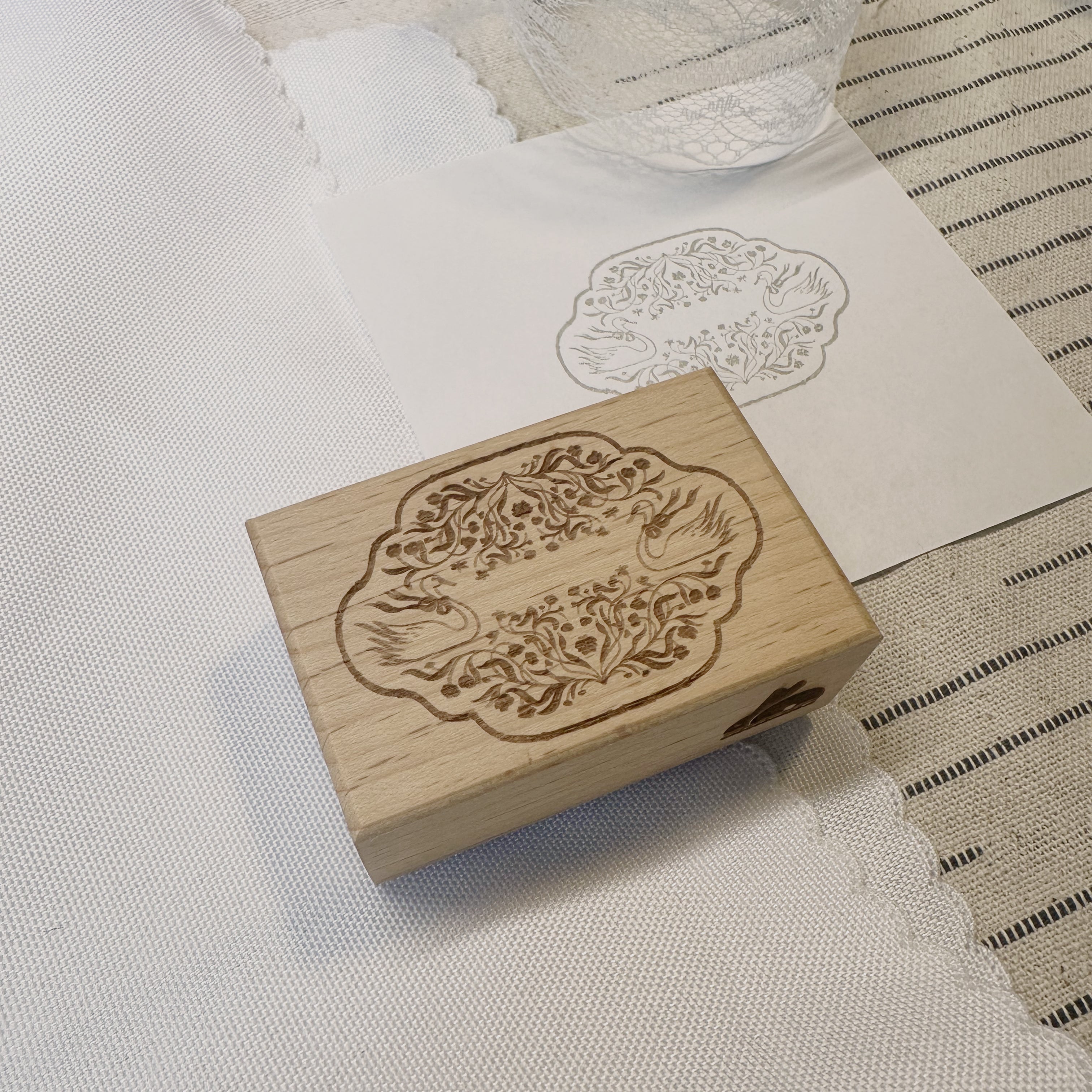 Bunny Craft House- Stamp · Swan Pattern