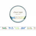 Mind Wave - Clear Tape 7mm W- Pop Colour Cat & Dog