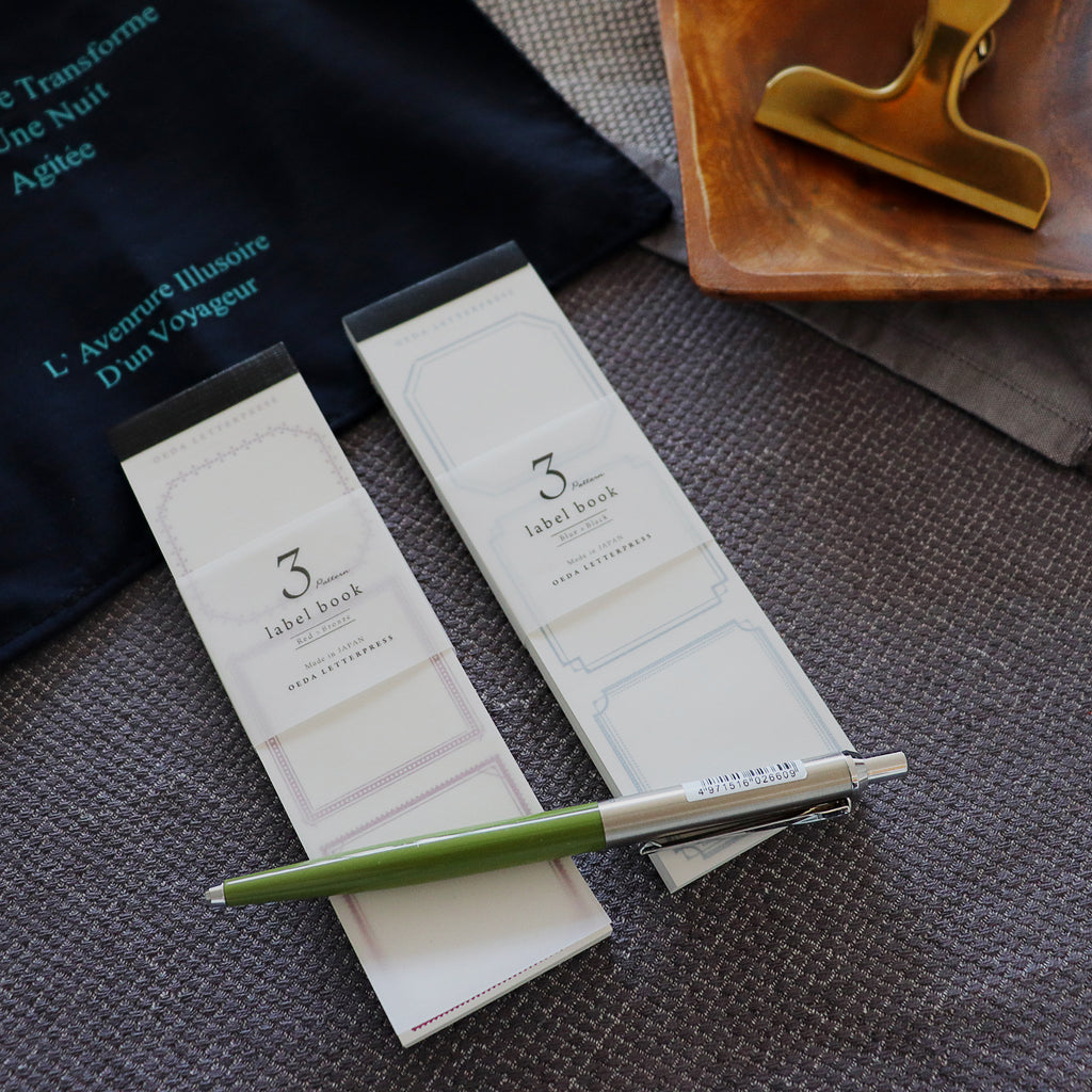 OEDA LETTERPRESS - 3 Label Frame Book Memo Pad