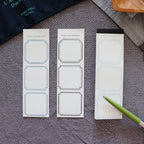 OEDA LETTERPRESS - 3 Label Frame Book Memo Pad