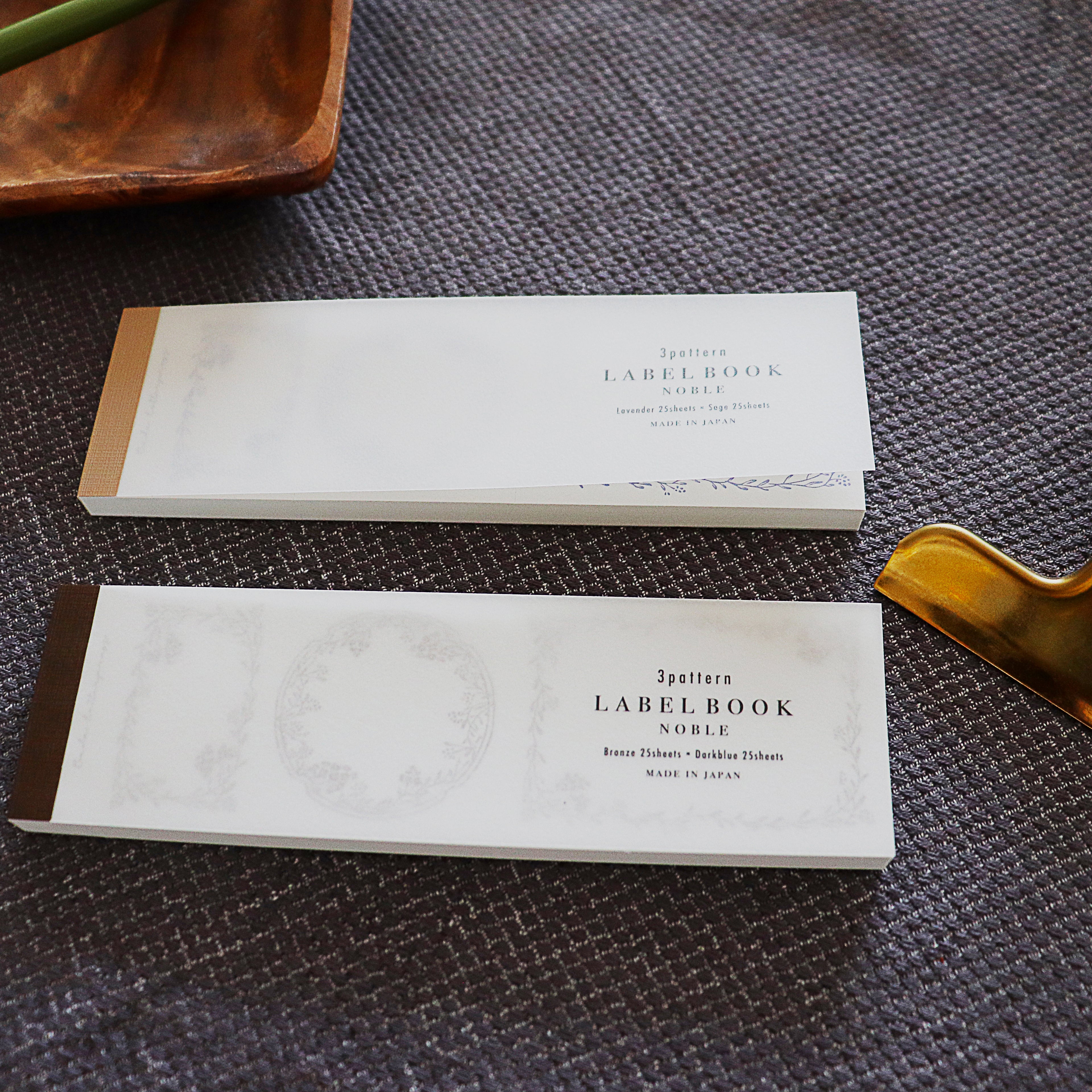 OEDA LETTERPRESS - 3 Label Book Memo Pad- Floral Frame