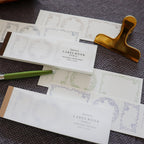 OEDA LETTERPRESS - 3 Label Book Memo Pad- Floral Frame