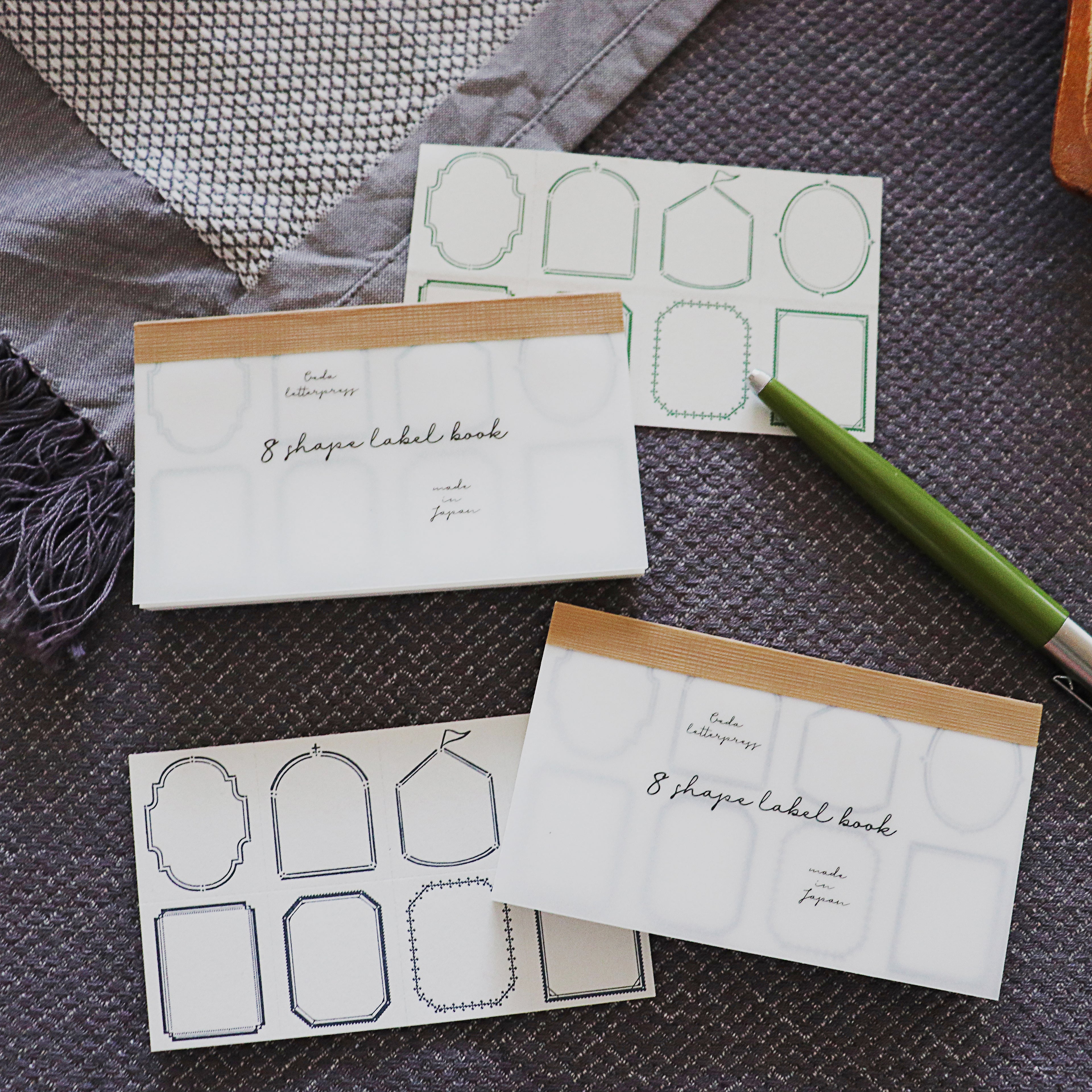 OEDA LETTERPRESS - 8 Shape Label Book