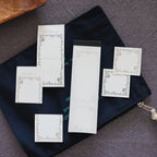 OEDA LETTERPRESS - 3 Label Book Memo Pad- Calm Floral (Bronze & Black)