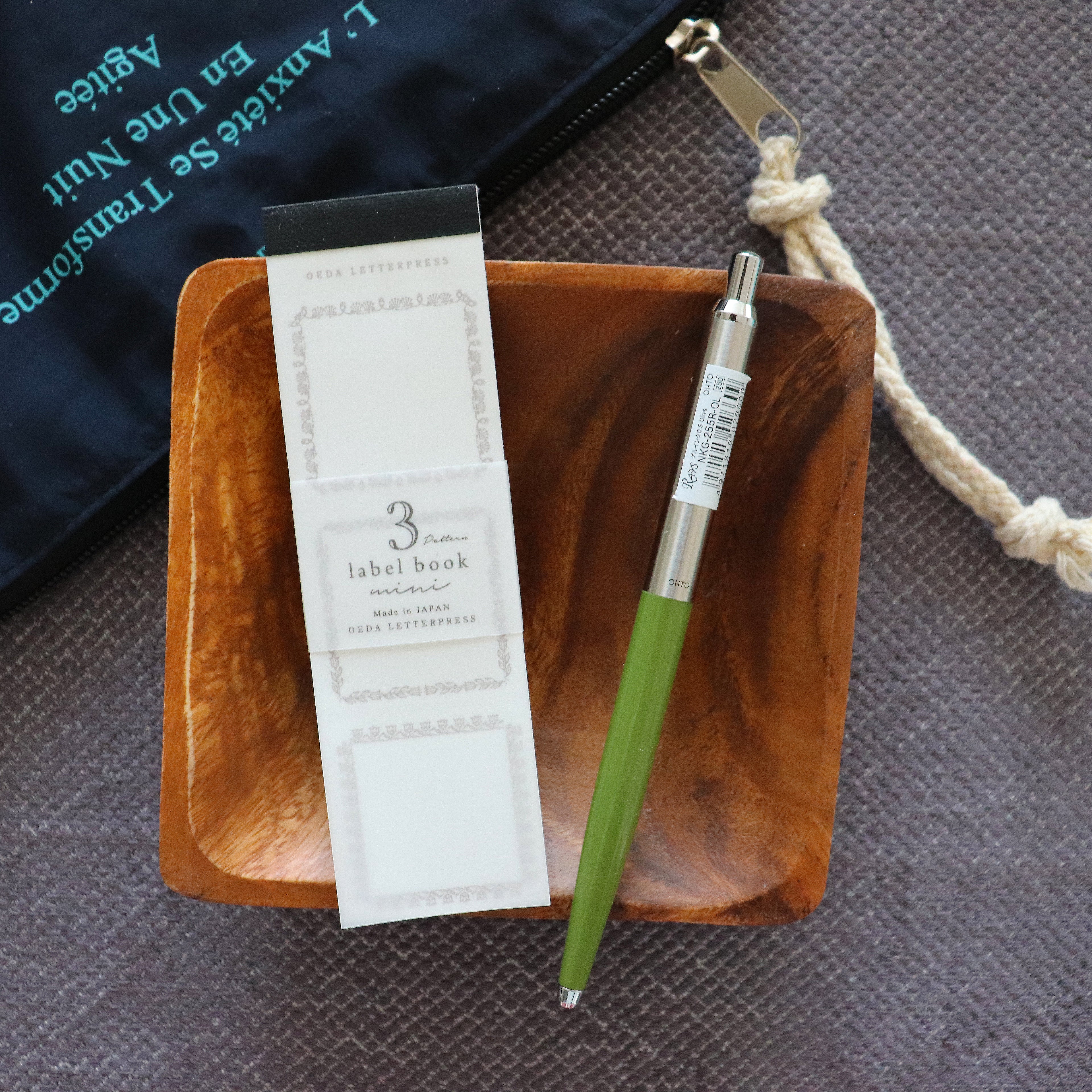 OEDA LETTERPRESS - 3 Pattern Label Book- Mini (Bronze)