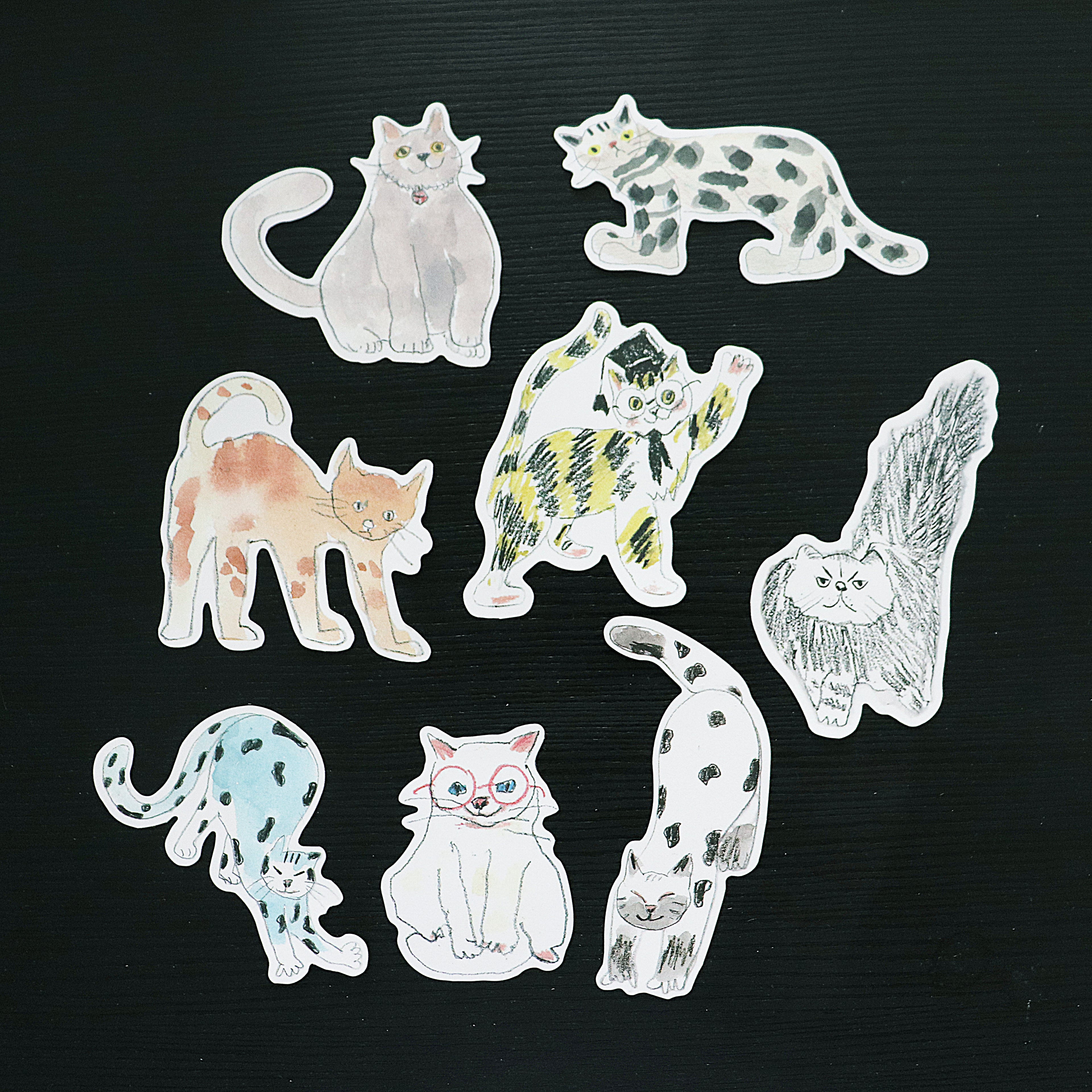 【Playful Stationery】- Die-Cut Memo Notes- Quirky Cat