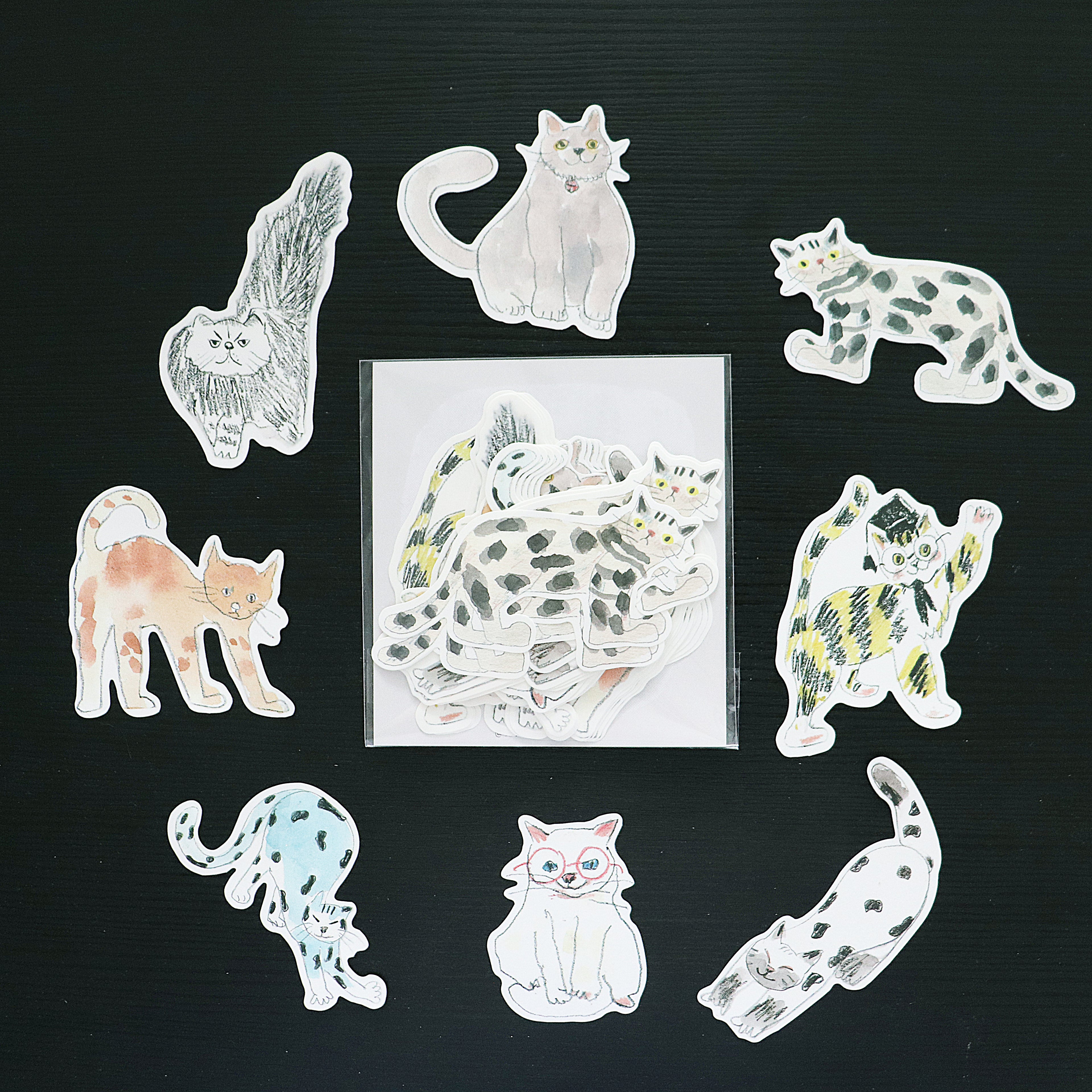 【Playful Stationery】- Die-Cut Memo Notes- Quirky Cat