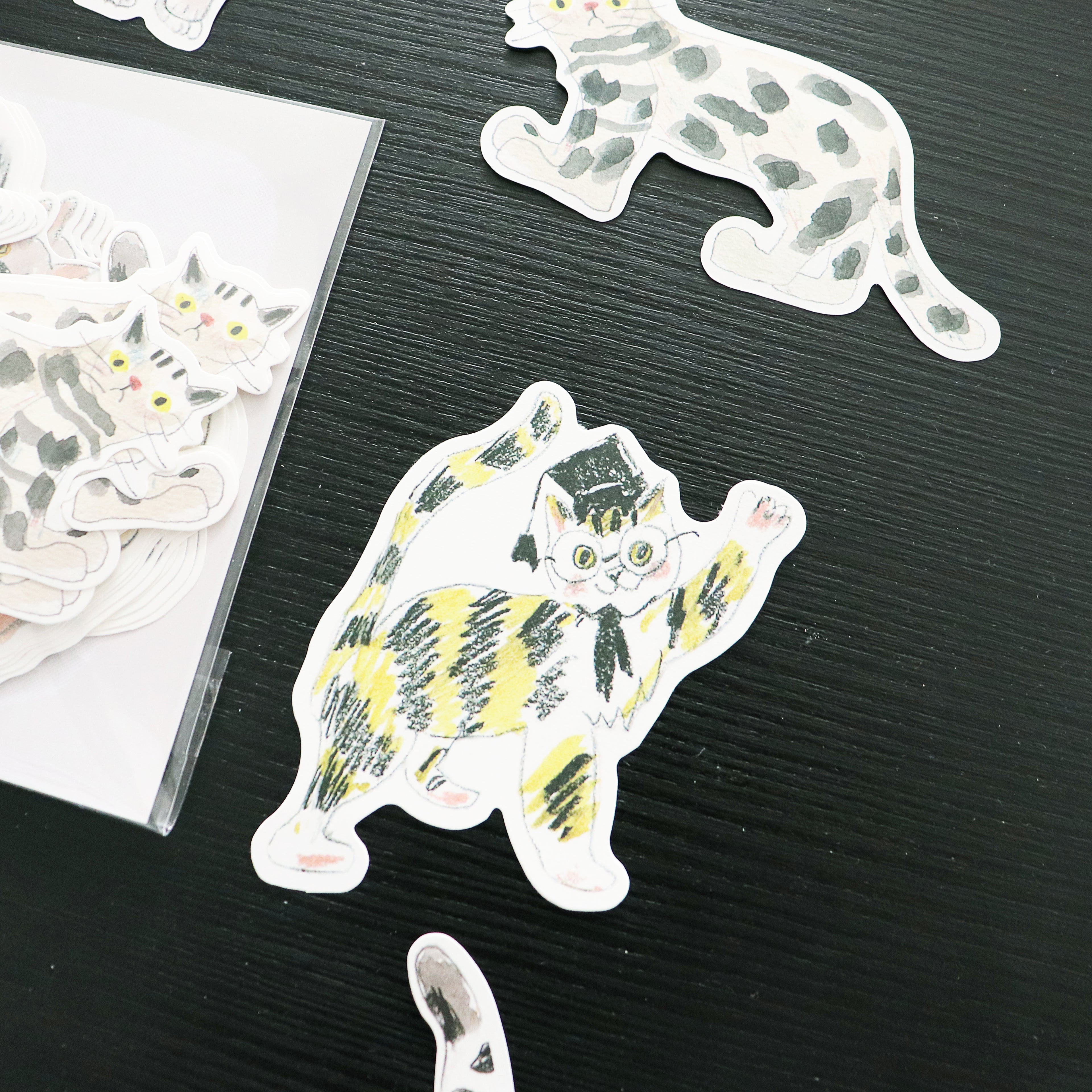 【Playful Stationery】- Die-Cut Memo Notes- Quirky Cat