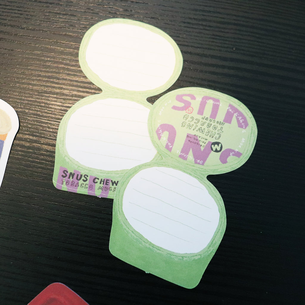 【Playful Stationery】– Die-Cut Memo Notes – Fold-Up Can